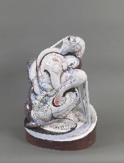 Grande étreinte - céramique - 45 cm